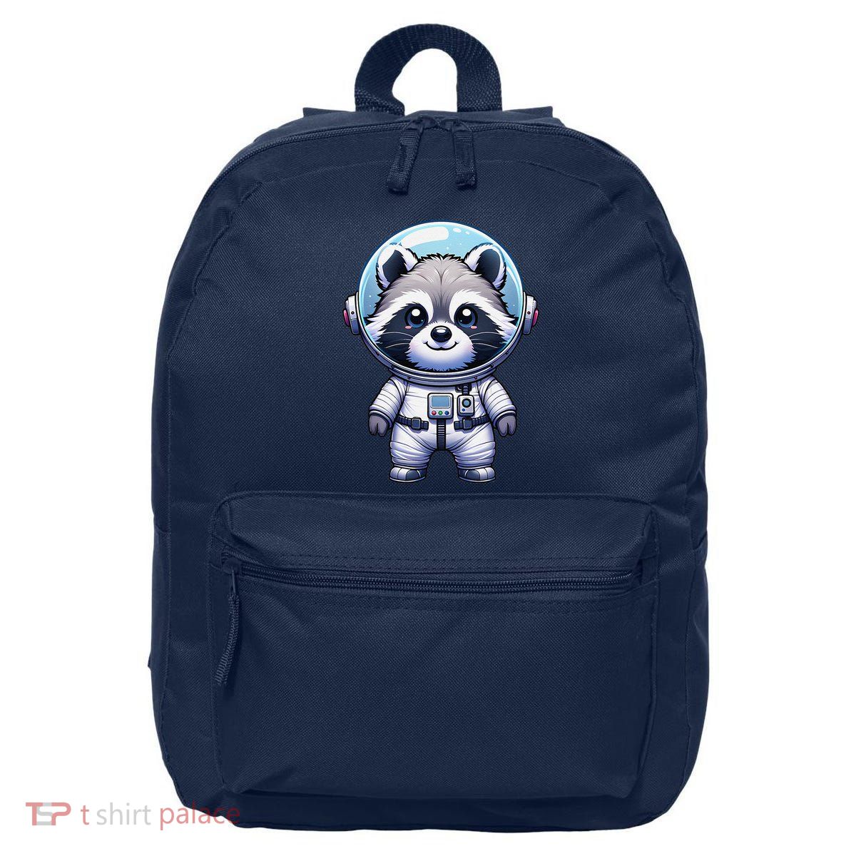 Cute Raccoon Astronaut Helmet Space Cute 16 in Basic Backpack