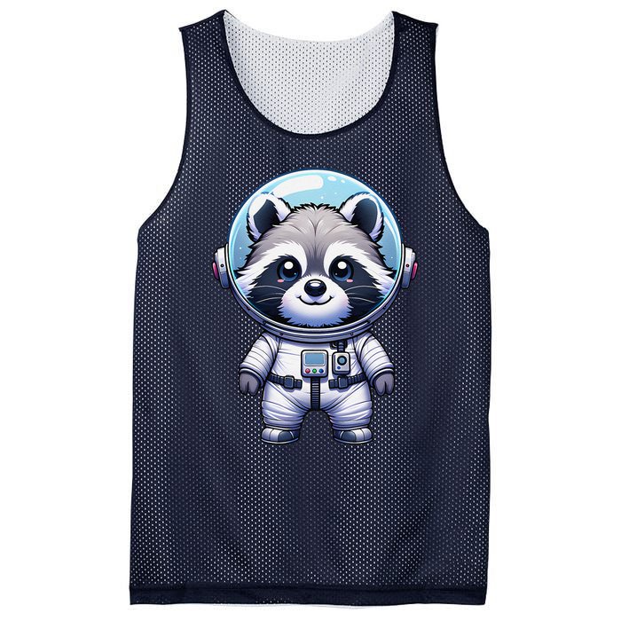 Cute Raccoon Astronaut Helmet Space Cute Mesh Reversible Basketball Jersey Tank