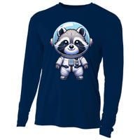 Cute Raccoon Astronaut Helmet Space Cute Cooling Performance Long Sleeve Crew