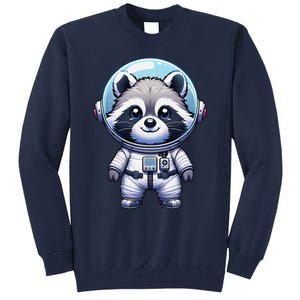 Cute Raccoon Astronaut Helmet Space Cute Tall Sweatshirt