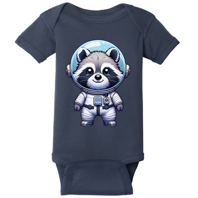 Cute Raccoon Astronaut Helmet Space Cute Baby Bodysuit