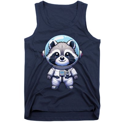 Cute Raccoon Astronaut Helmet Space Cute Tank Top