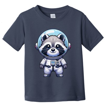 Cute Raccoon Astronaut Helmet Space Cute Toddler T-Shirt