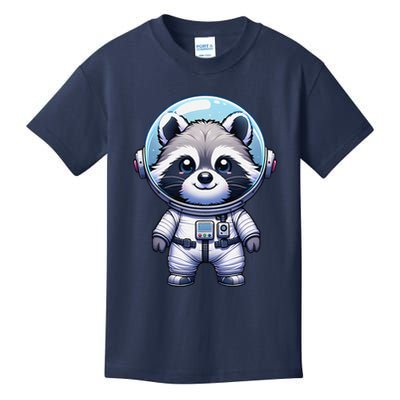 Cute Raccoon Astronaut Helmet Space Cute Kids T-Shirt