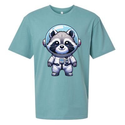 Cute Raccoon Astronaut Helmet Space Cute Sueded Cloud Jersey T-Shirt