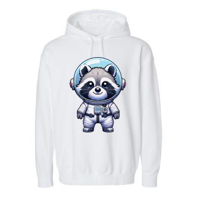 Cute Raccoon Astronaut Helmet Space Cute Garment-Dyed Fleece Hoodie