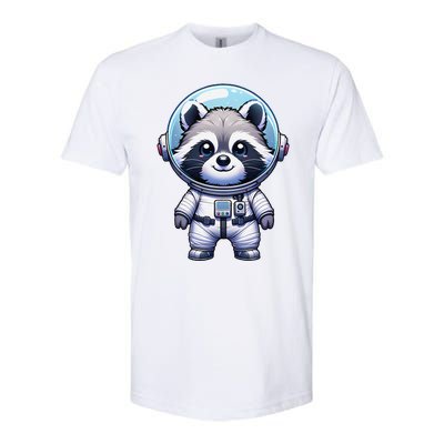 Cute Raccoon Astronaut Helmet Space Cute Softstyle CVC T-Shirt