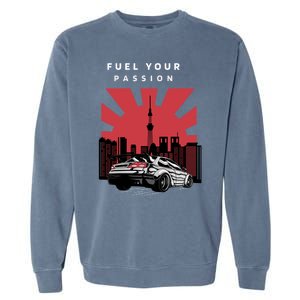 Cars Racing Automotive Lovers Retro Japan Auto Drifting Race Great Gift Garment-Dyed Sweatshirt