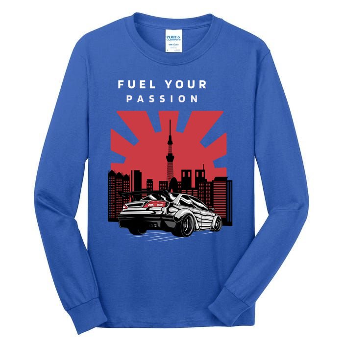 Cars Racing Automotive Lovers Retro Japan Auto Drifting Race Great Gift Tall Long Sleeve T-Shirt