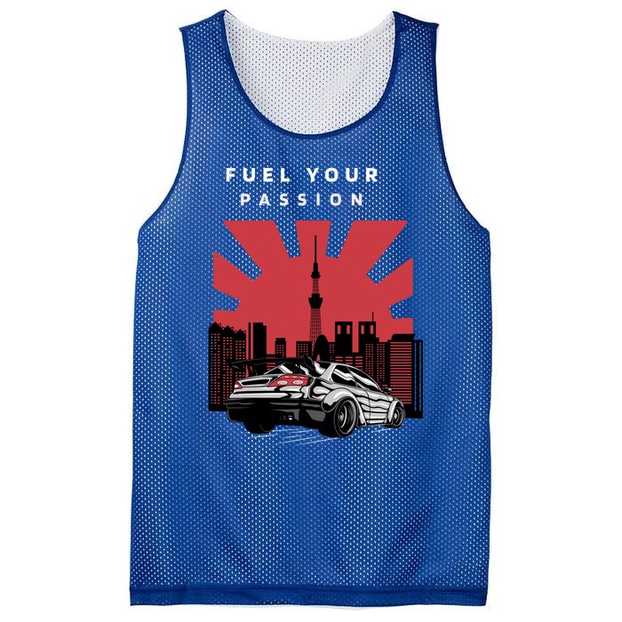 Cars Racing Automotive Lovers Retro Japan Auto Drifting Race Great Gift Mesh Reversible Basketball Jersey Tank