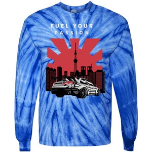 Cars Racing Automotive Lovers Retro Japan Auto Drifting Race Great Gift Tie-Dye Long Sleeve Shirt