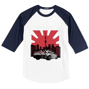 Cars Racing Automotive Lovers Retro Japan Auto Drifting Race Great Gift Baseball Sleeve Shirt