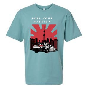 Cars Racing Automotive Lovers Retro Japan Auto Drifting Race Great Gift Sueded Cloud Jersey T-Shirt