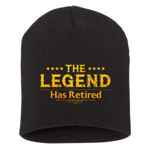 Cute Retired Art For Women Retiring Short Acrylic Beanie