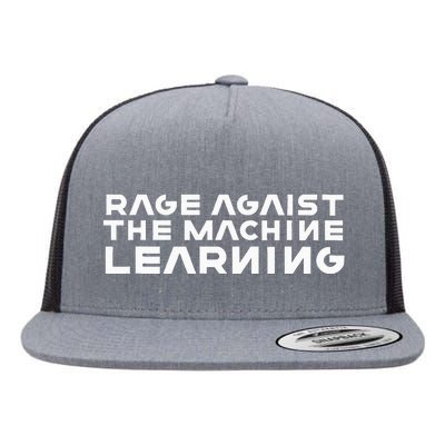 Computer Rage Agaist The Machine Learning Flat Bill Trucker Hat