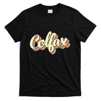 Colfax Retro Art Baseball Font Vintage T-Shirt