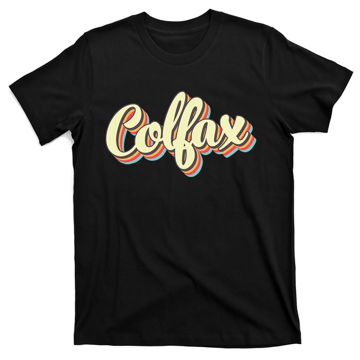 Colfax Retro Art Baseball Font Vintage T-Shirt