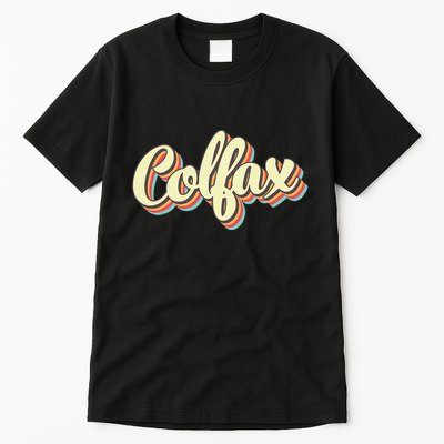 Colfax Retro Art Baseball Font Vintage Tall T-Shirt