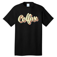 Colfax Retro Art Baseball Font Vintage Tall T-Shirt