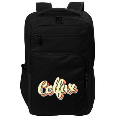 Colfax Retro Art Baseball Font Vintage Impact Tech Backpack