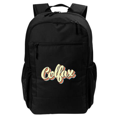 Colfax Retro Art Baseball Font Vintage Backpack