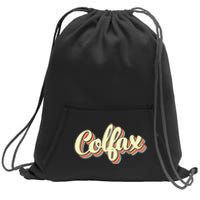 Colfax Retro Art Baseball Font Vintage Sweatshirt Cinch Pack Bag