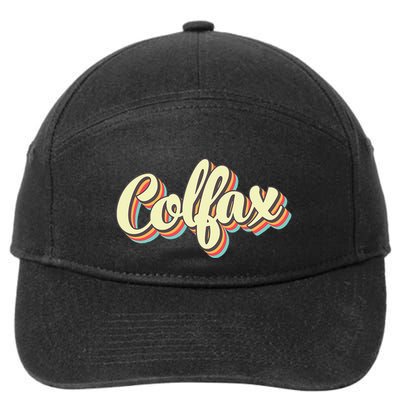 Colfax Retro Art Baseball Font Vintage 7-Panel Snapback Hat