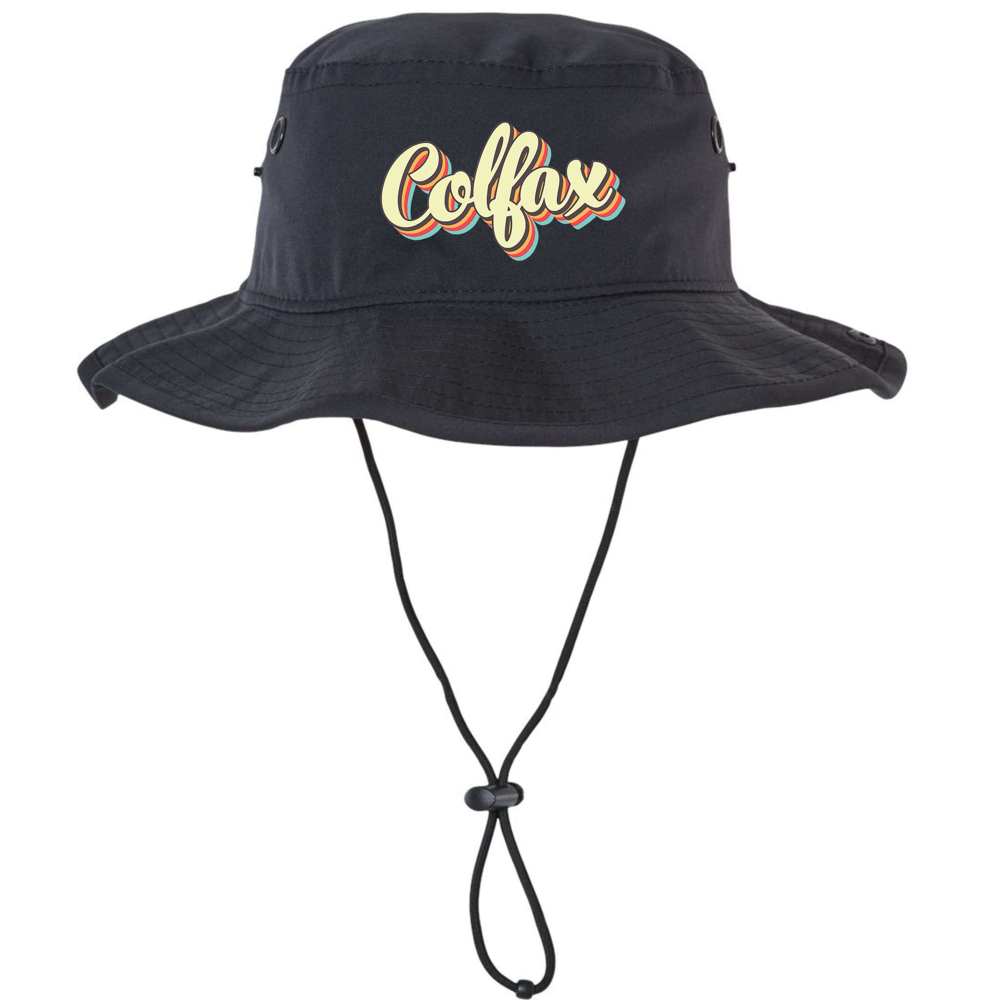 Colfax Retro Art Baseball Font Vintage Bucket Hat