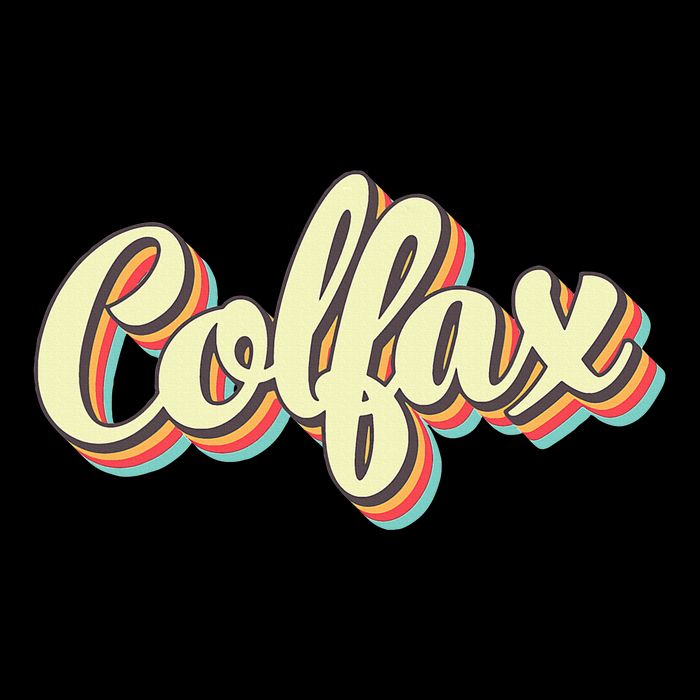 Colfax Retro Art Baseball Font Vintage Bucket Hat