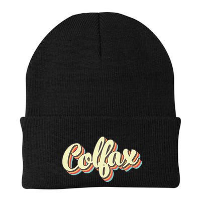 Colfax Retro Art Baseball Font Vintage Beanie