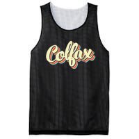 Colfax Retro Art Baseball Font Vintage Mesh Reversible Basketball Jersey Tank