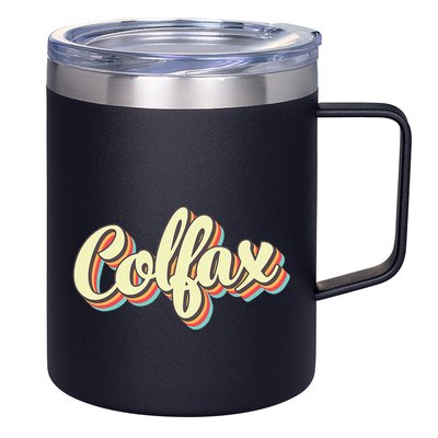 Colfax Retro Art Baseball Font Vintage 12oz Stainless Steel Coffee Mug
