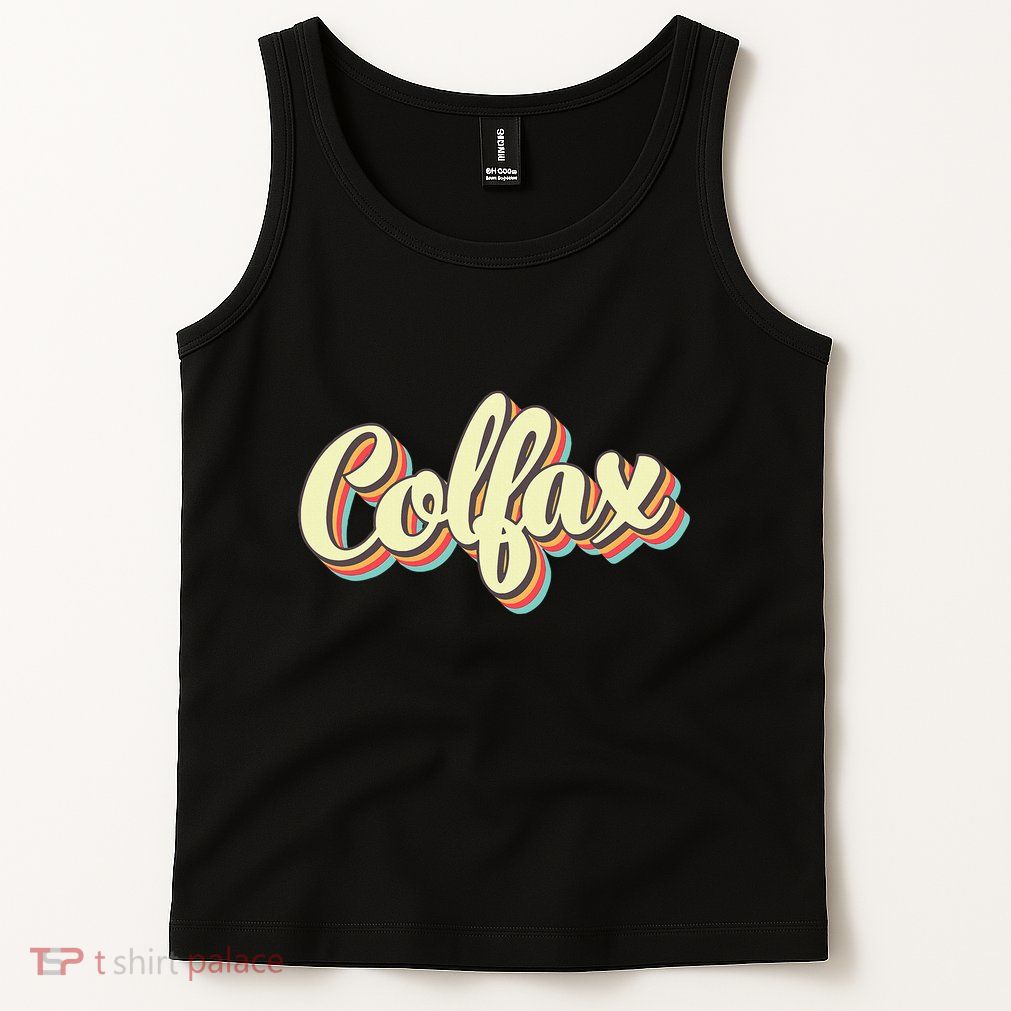 Colfax Retro Art Baseball Font Vintage Tank Top