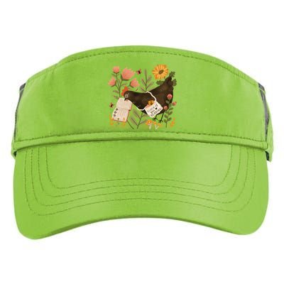 Chicken Reading A Book Adult Drive Performance Visor