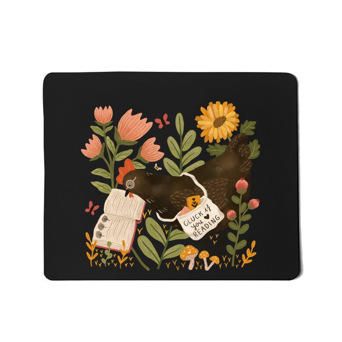 Chicken Reading A Book Mousepad