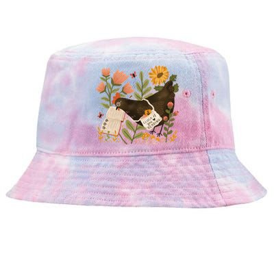 Chicken Reading A Book Tie-Dyed Bucket Hat