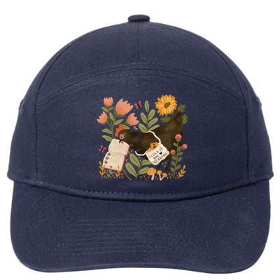 Chicken Reading A Book 7-Panel Snapback Hat