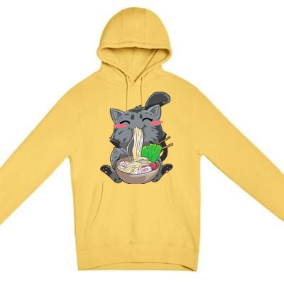 Cat Ra Anime Kawaii Neko Gift Premium Pullover Hoodie