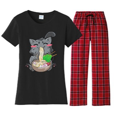 Cat Ra Anime Kawaii Neko Gift Women's Flannel Pajama Set