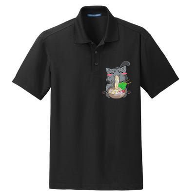 Cat Ra Anime Kawaii Neko Gift Dry Zone Grid Polo