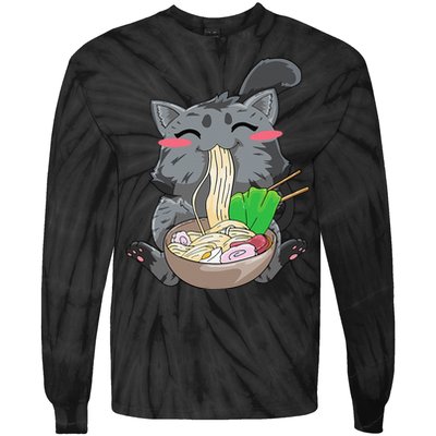 Cat Ra Anime Kawaii Neko Gift Tie-Dye Long Sleeve Shirt