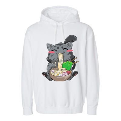 Cat Ra Anime Kawaii Neko Gift Garment-Dyed Fleece Hoodie