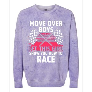 Car Racing Art Race Track Race Car Driver Colorblast Crewneck Sweatshirt