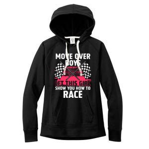 Car Racing Art Race Track Race Car Driver Women's Fleece Hoodie