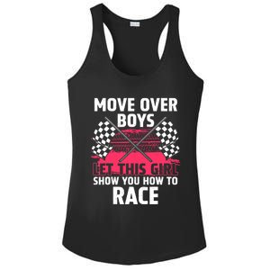 Car Racing Art Race Track Race Car Driver Ladies PosiCharge Competitor Racerback Tank