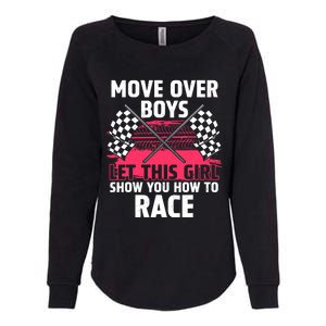 Car Racing Art Race Track Race Car Driver Womens California Wash Sweatshirt