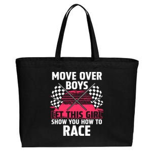 Car Racing Art Race Track Race Car Driver Cotton Canvas Jumbo Tote