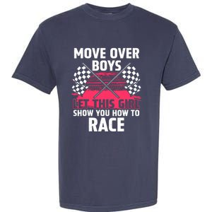 Car Racing Art Race Track Race Car Driver Garment-Dyed Heavyweight T-Shirt