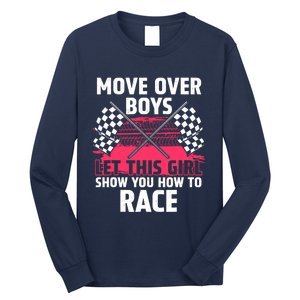 Car Racing Art Race Track Race Car Driver Long Sleeve Shirt