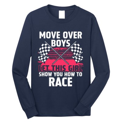 Car Racing Art Race Track Race Car Driver Long Sleeve Shirt